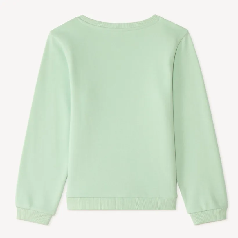 Sweat en molleton imprimé fantaisie pailleté pour fille
