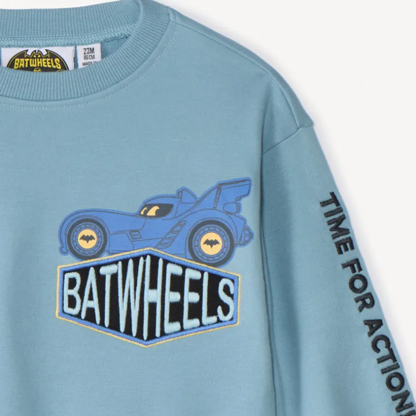 Sweat en molleton print Batwheels Warner pour bébé garçon