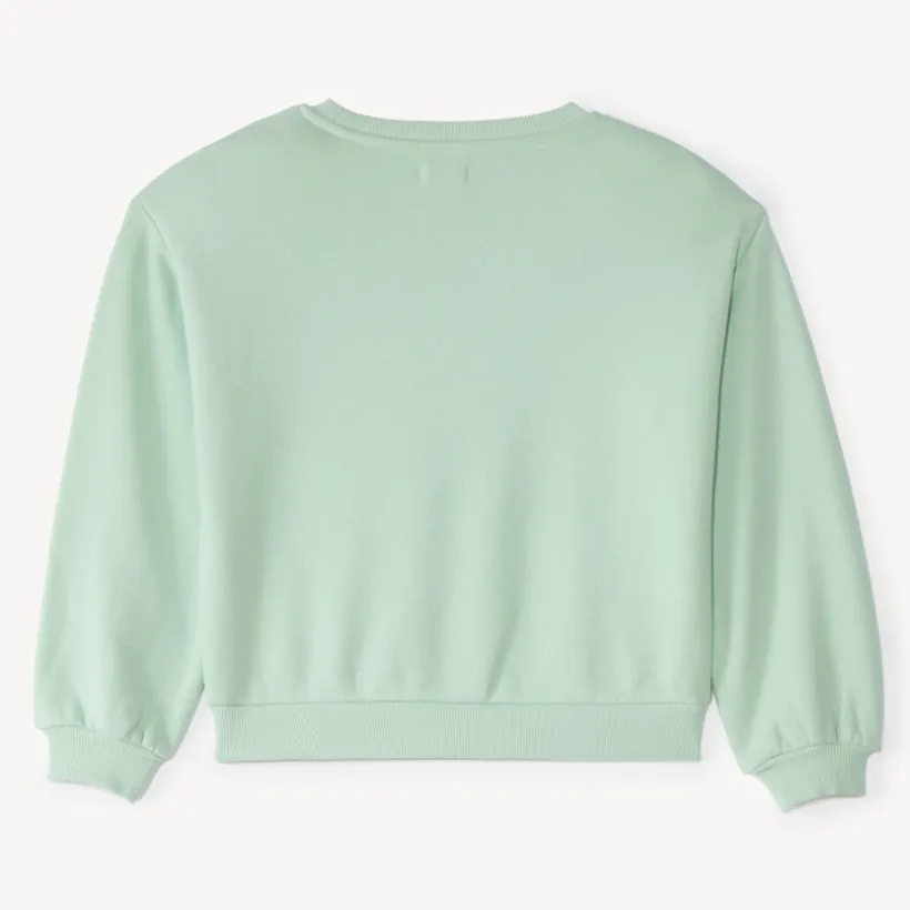 Sweat en molleton print fleuri pour fille