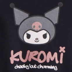 Sweat en molleton uni à print Kuromi pour fille