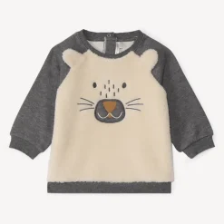 Sweat ludique bi-matière pour bébé garçon