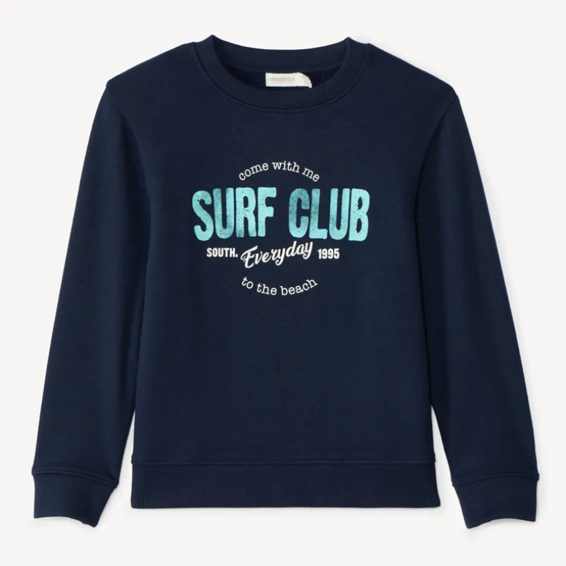 Sweat molleton avec puff print pour garçon