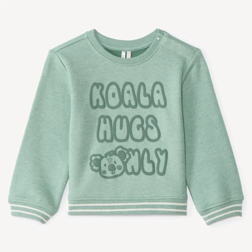 Sweat molleton bébé garçon print relief koala