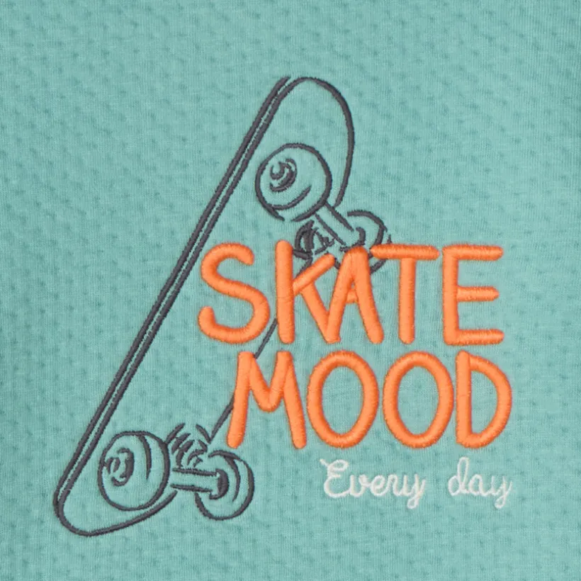 Sweat molleton capitonné motif skate pour bébé garçon
