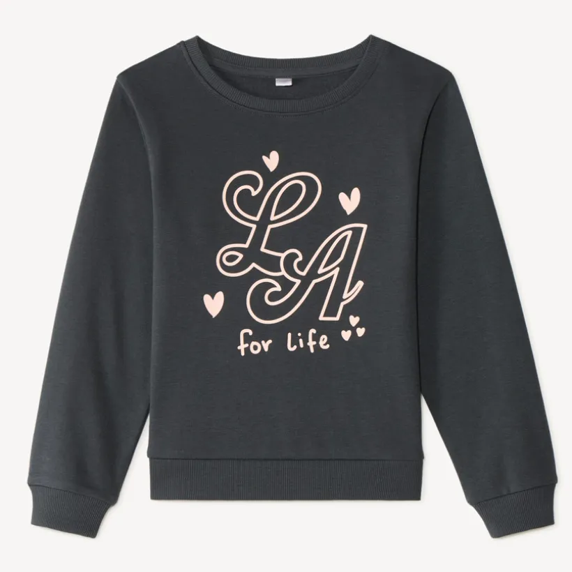 Sweat molleton fantaisie pour fille