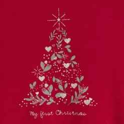 Sweat molleton motif sapin de Noël pour bébé fille