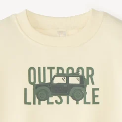 Sweat molleton oversize bébé garçon print fantaisie
