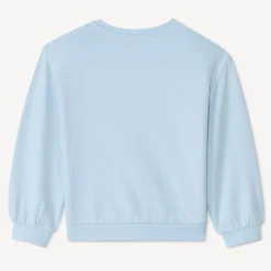 Sweat molleton oversize à bouclettes pour fille
