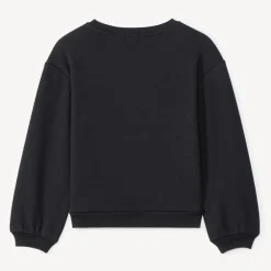 Sweat molleton oversize contrecollé velours University pour fille