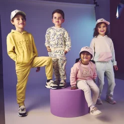 Sweat molleton oversize effet color block à capuche pour fille