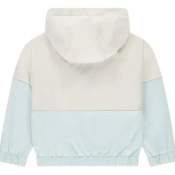 Sweat molleton oversize effet color block à capuche pour fille