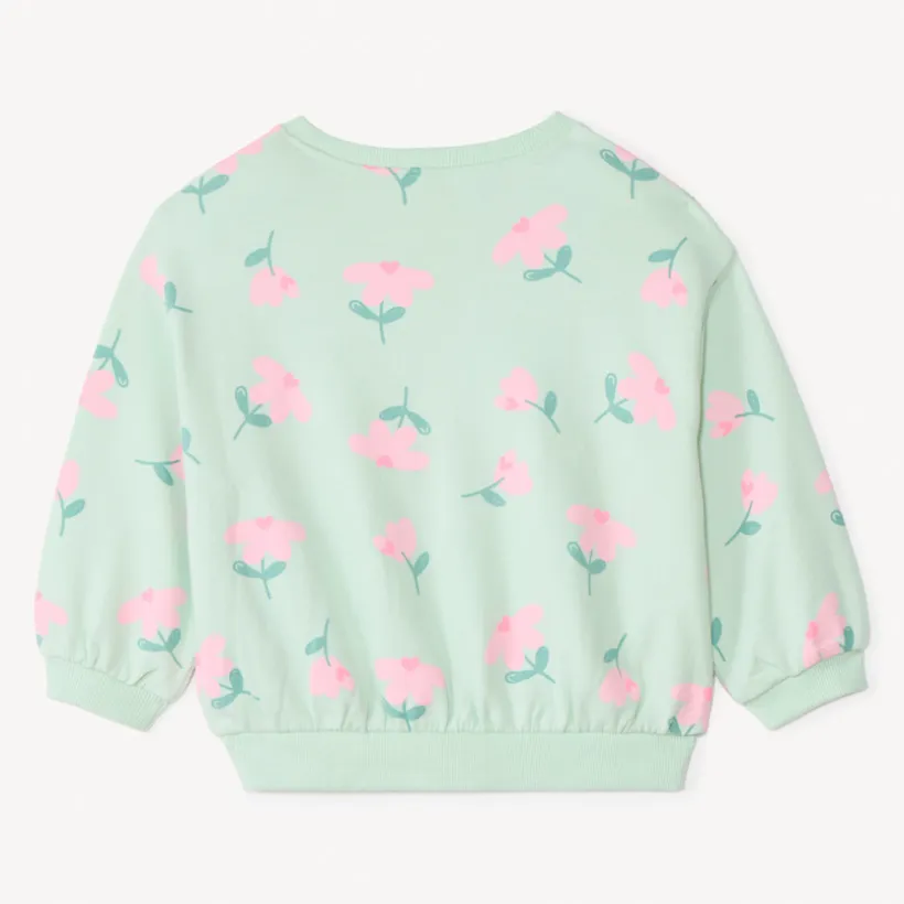 Sweat molleton oversize imprimé pour bébé fille