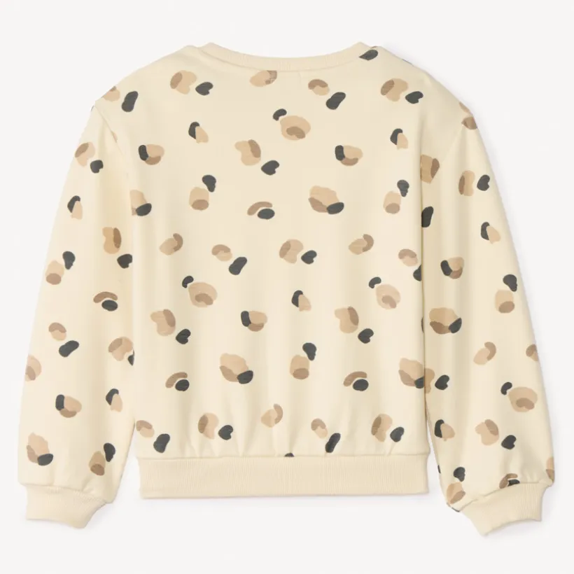 Sweat molleton oversize imprimé tacheté pour fille