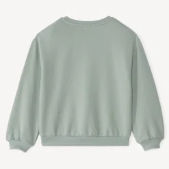 Sweat molleton oversize à motif effet pétales 3D pour fille