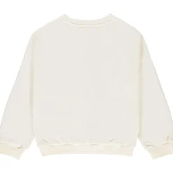 Sweat molleton oversize à motifs effet pétales 3D pour fille
