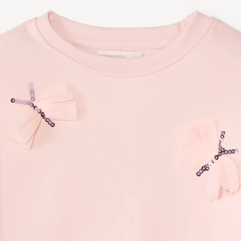 Sweat molleton oversize à papillons pour fille