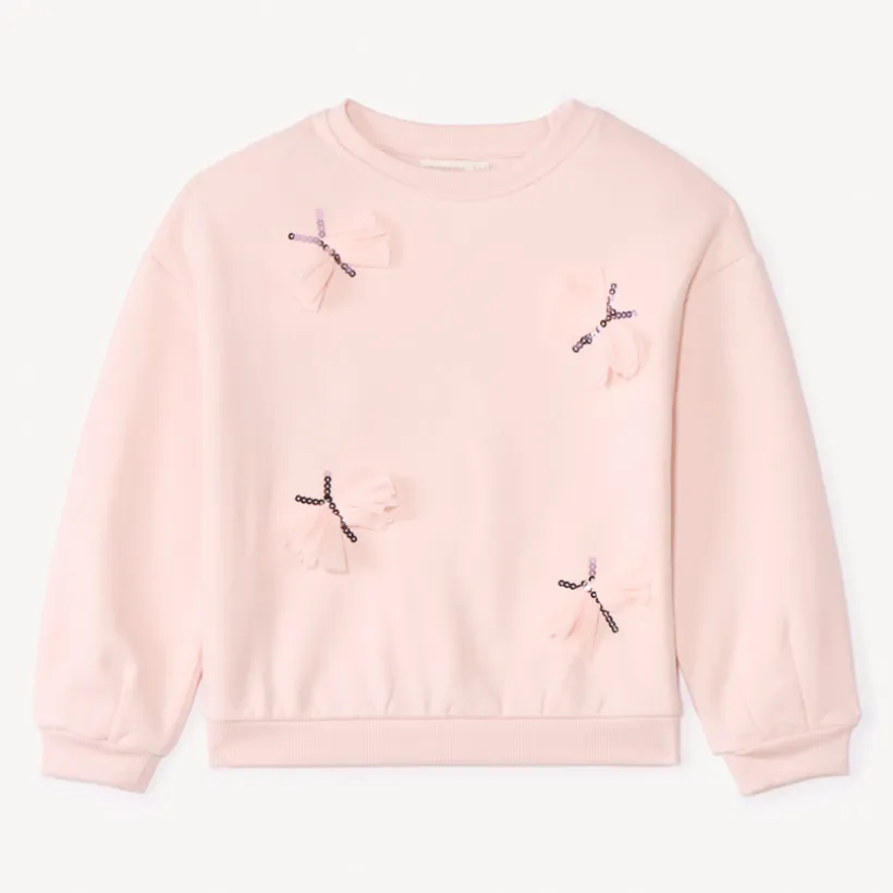 Sweat molleton oversize à papillons pour fille