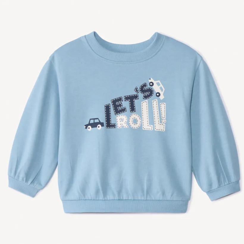 Sweat molleton oversize printé pour bébé garçon