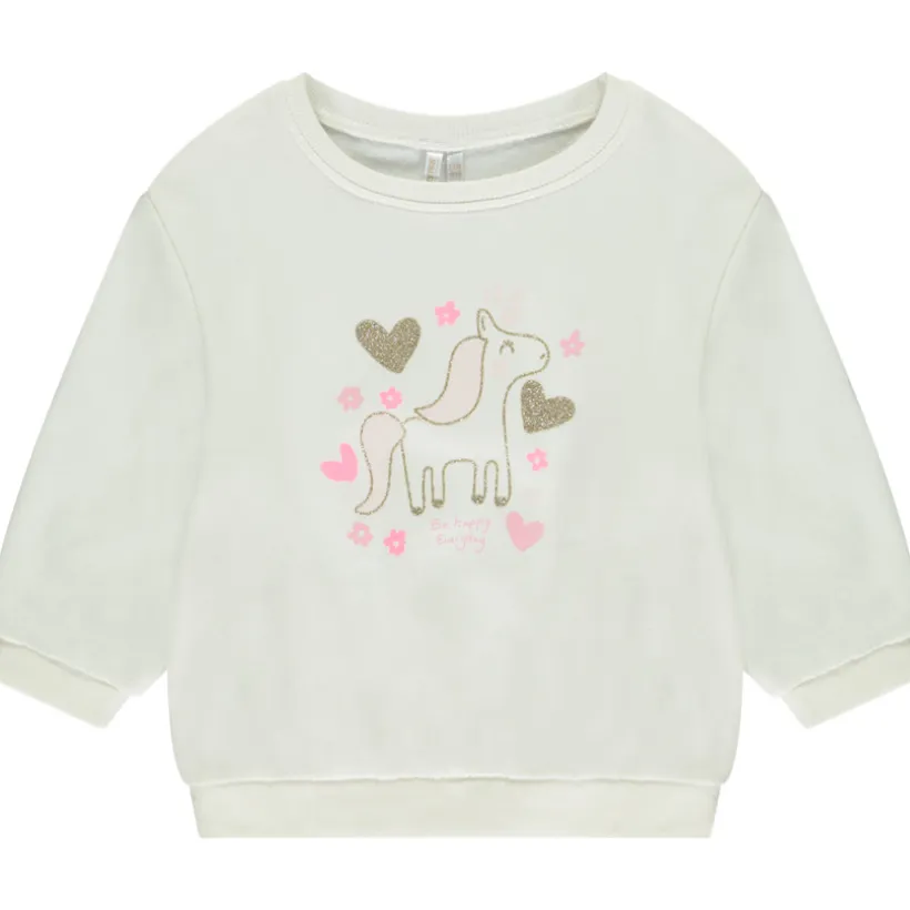 Sweat molleton oversize printé pour bébé fille