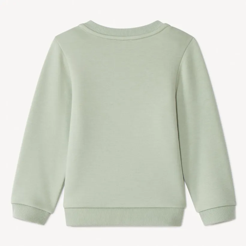 Sweat molleton à patchs bouclettes pour bébé fille
