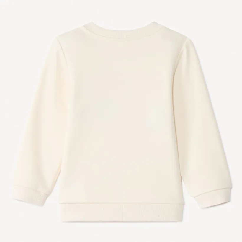 Sweat molleton à patchs bouclettes pour bébé fille