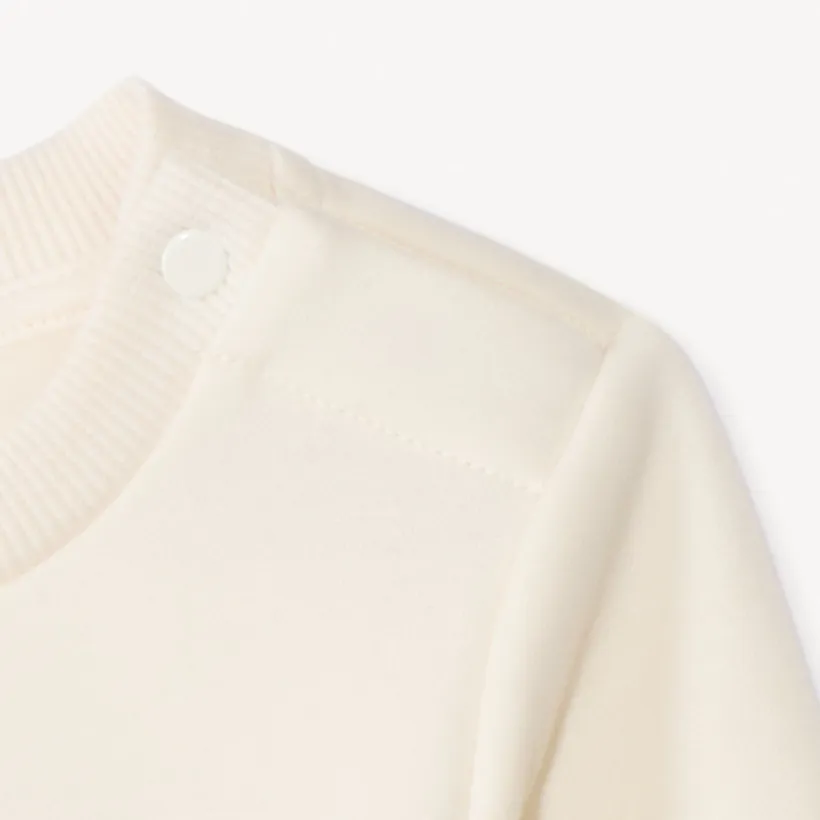 Sweat molleton à patchs bouclettes pour bébé fille