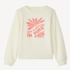 Sweat molleton printé pour fille