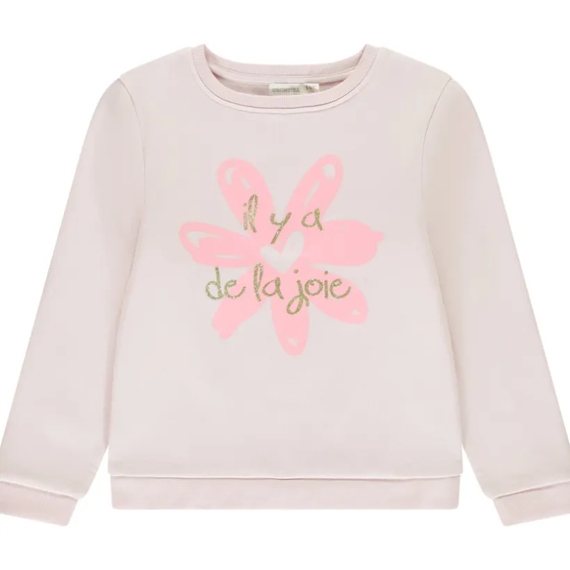 Sweat molleton printé pour fille