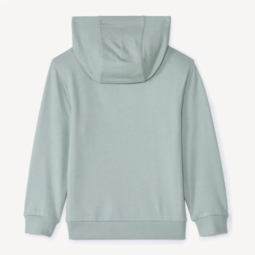 Sweat molleton uni à capuche pour garçon