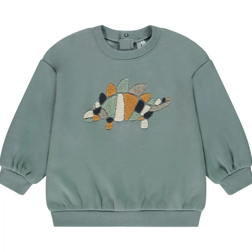 Sweat oversize à animal en bouclettes pour bébé garçon