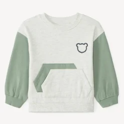Sweat oversize bébé garçon color block