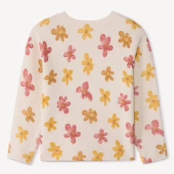 Sweat oversize en milano imprimé fantaisie pour fille