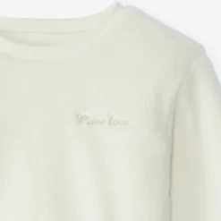 Sweat oversize en sherpa effet fourrure pour fille