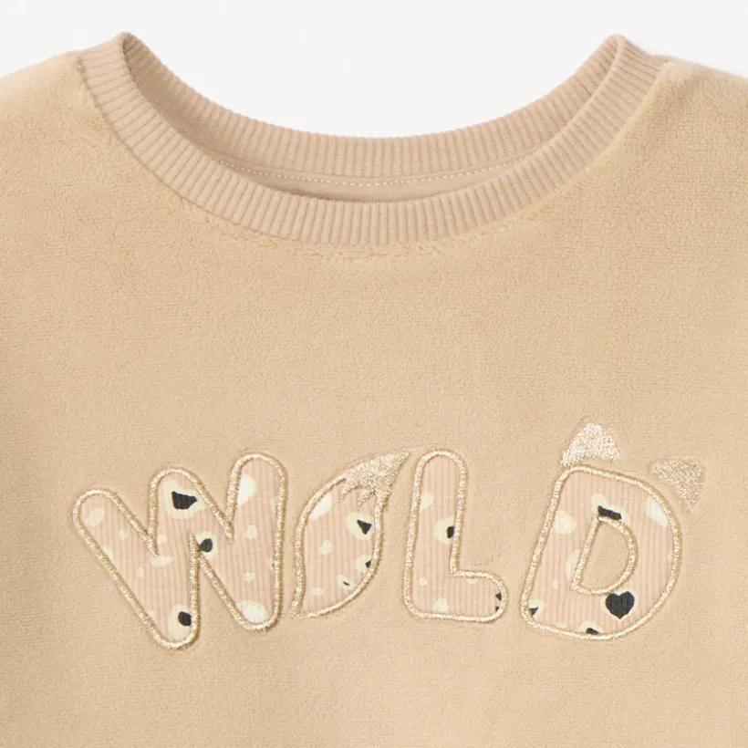 Sweat polaire oversize pour bébé fille