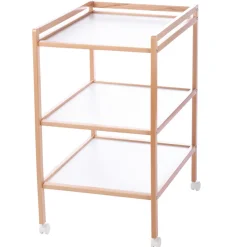 Table à langer 2 étagères Tiny - Hêtre vernis