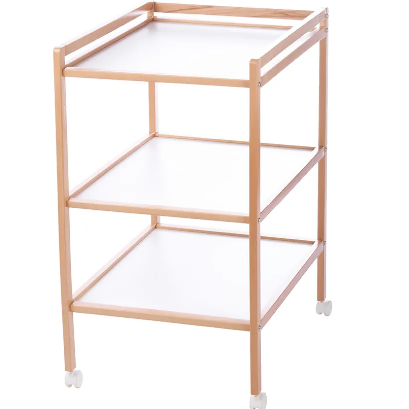 Table à langer 2 étagères Tiny - Hêtre vernis