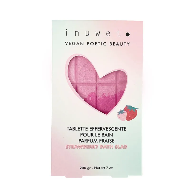 Tablette de bain effervescente fraise