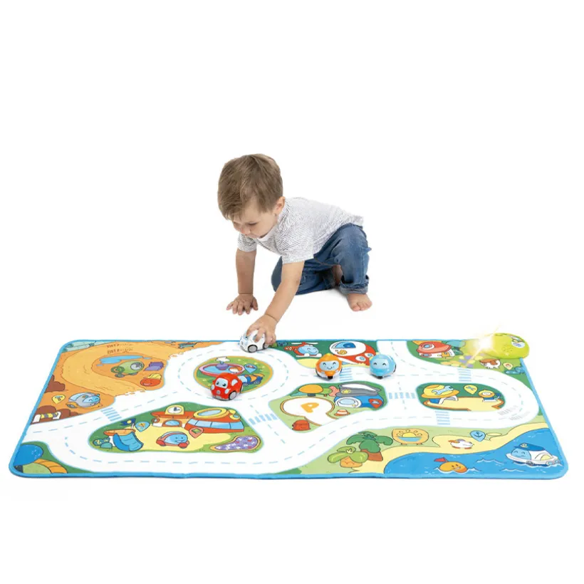 Tapis de jeu interactif circuit Turbo Ball City