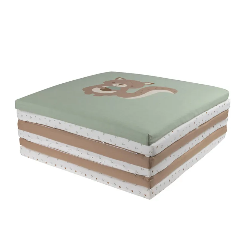 Tapis de motricité pliable 180 x 120 cm Roi des Forêt