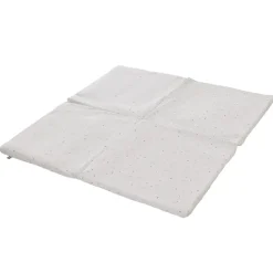 Tapis de motricité pliable 120 x 120 cm imprimé cœurs