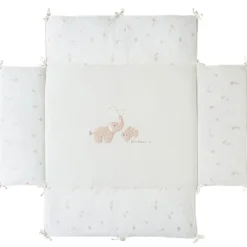 Tapis de parc cuvette 75x95cm Veloudoux Bali Moka