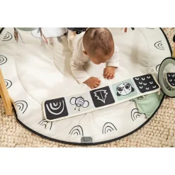 Tapis d'éveil Luxe Gymini avec arche en bois Black&White