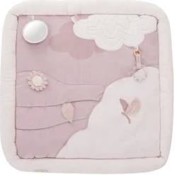 Tapis d'éveil Promenade Bucolique rose
