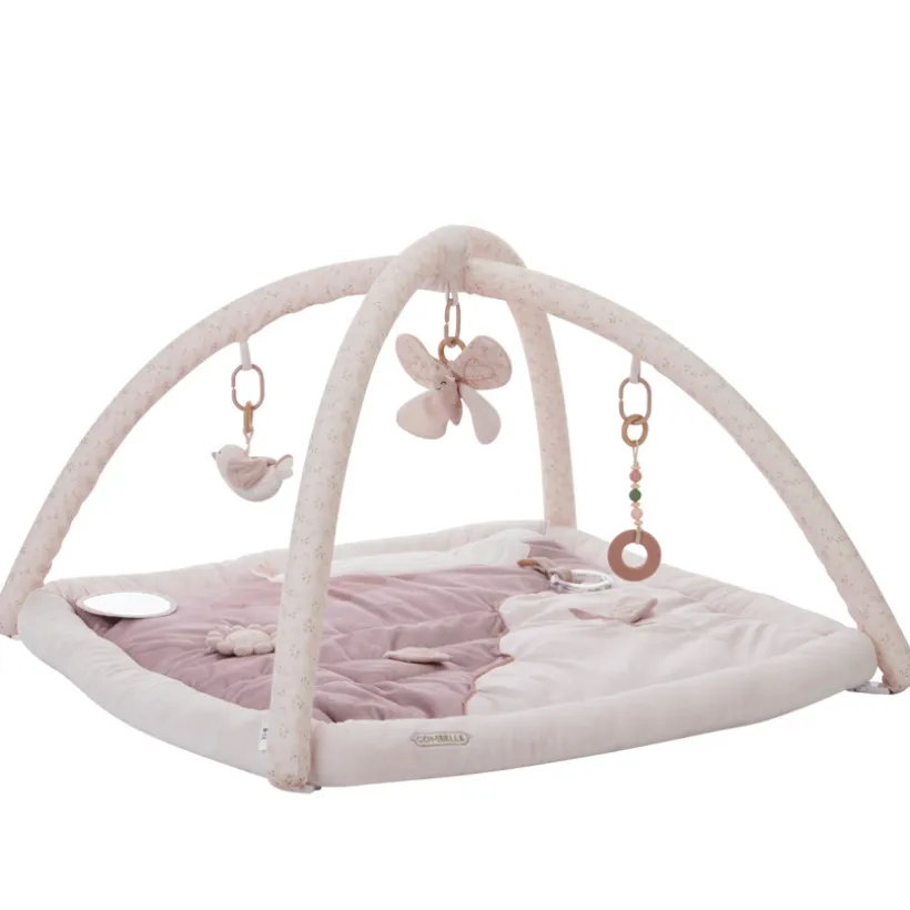 Tapis d'éveil Promenade Bucolique rose