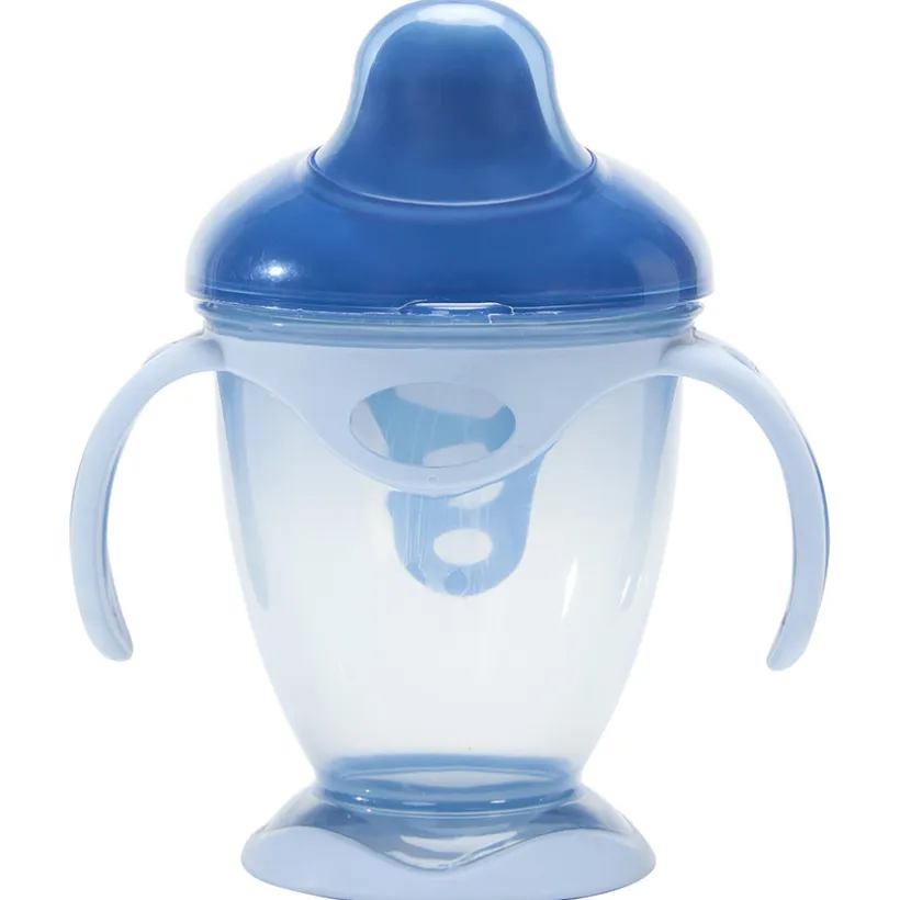 Tasse d'apprentissage à anses 180 ml bleu