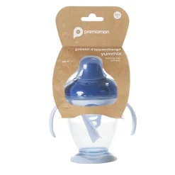 Tasse d'apprentissage à anses 180 ml bleu