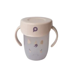 tasse d'apprentissage 360° antifuite Licorne beige