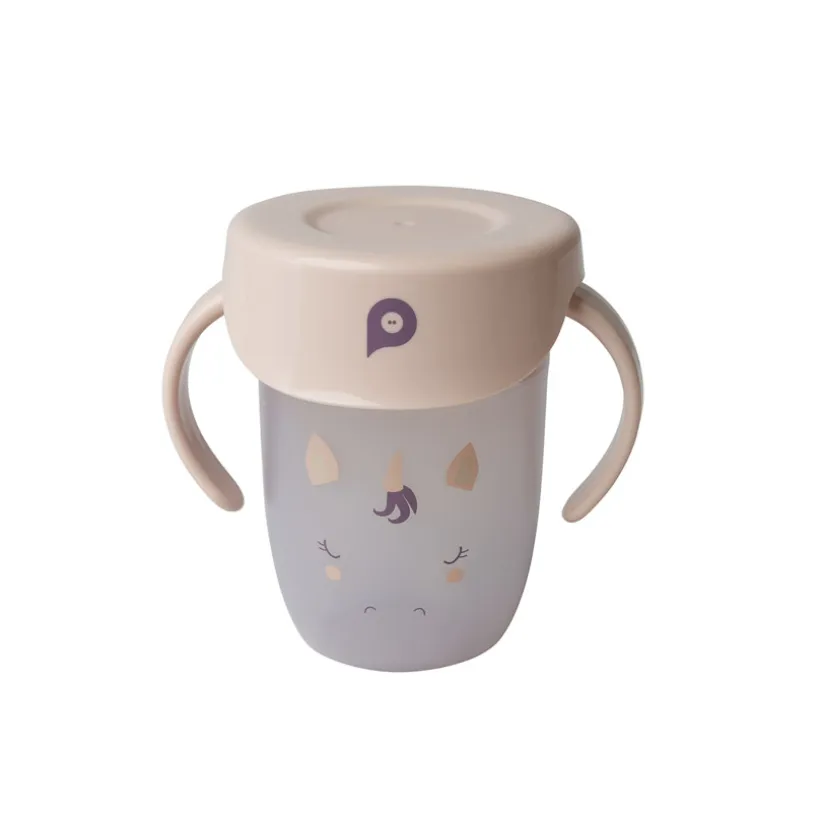 tasse d'apprentissage 360° antifuite Licorne beige