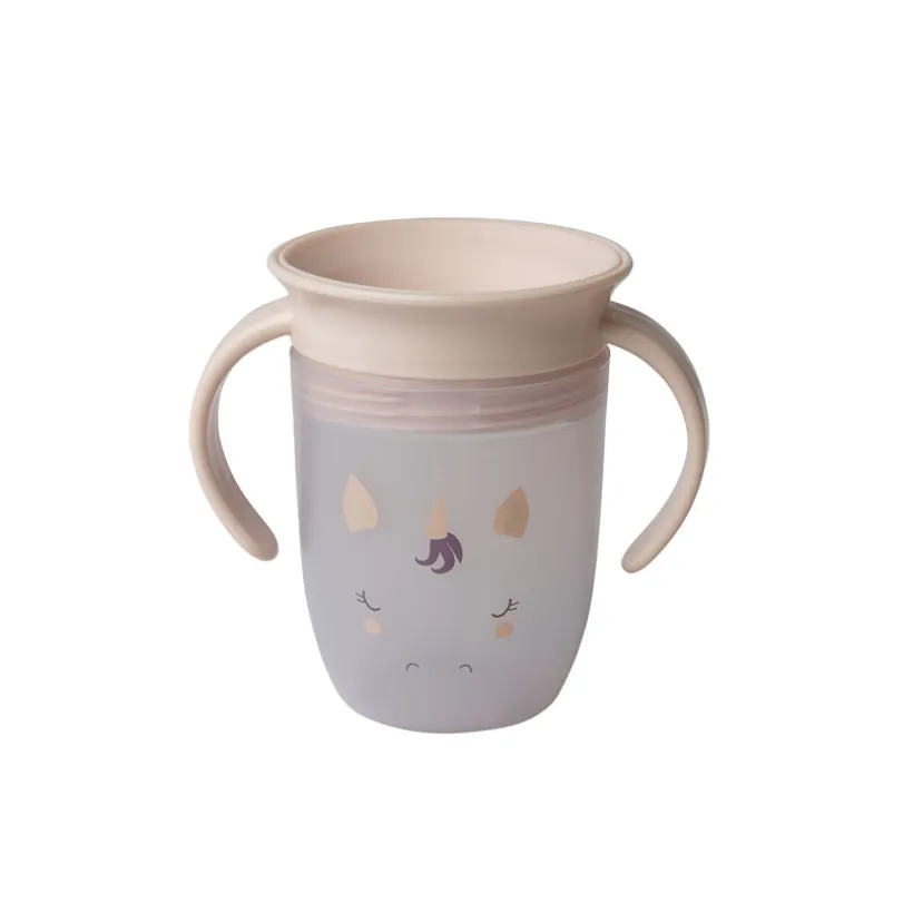 tasse d'apprentissage 360° antifuite Licorne beige