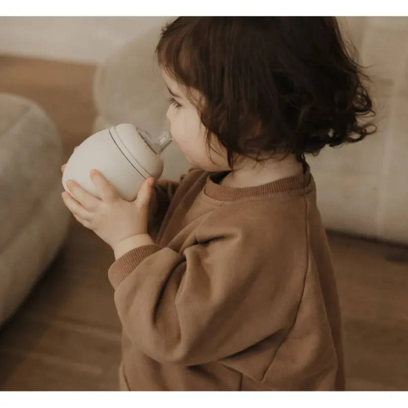 Tasse d'apprentissage Bubble anti-fuite silicone Graouu Sand